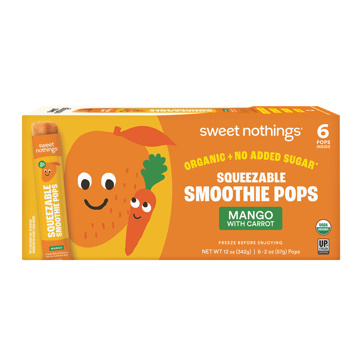 Mango Carrot Smoothie Pops
