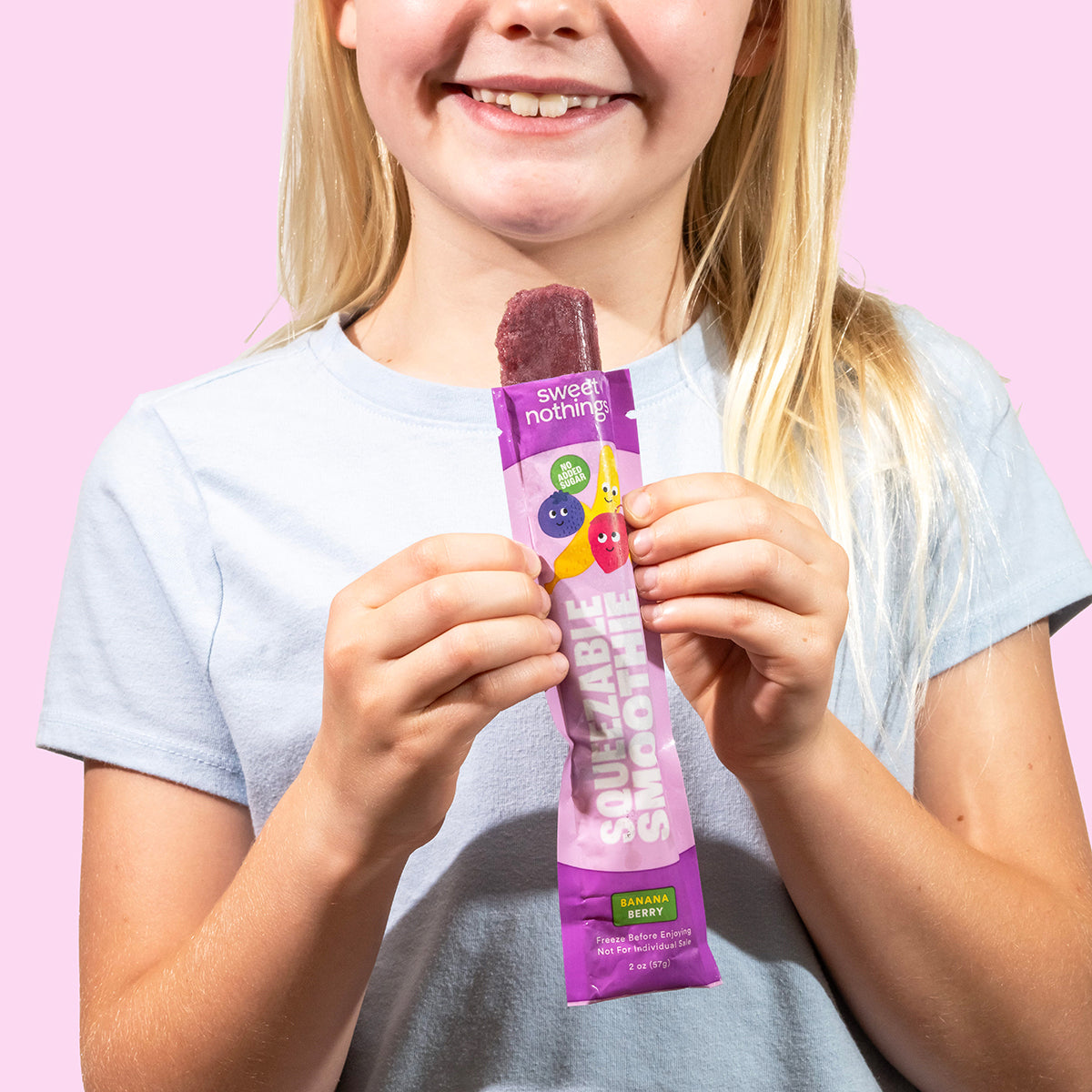 Banana Berry Squeezable Smoothie Pops