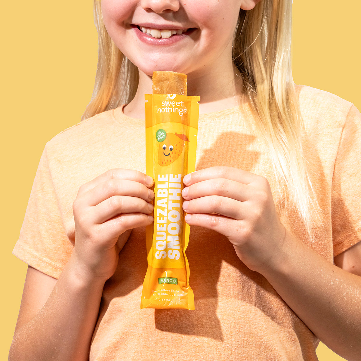 Mango Carrot Squeezable Smoothie Pops