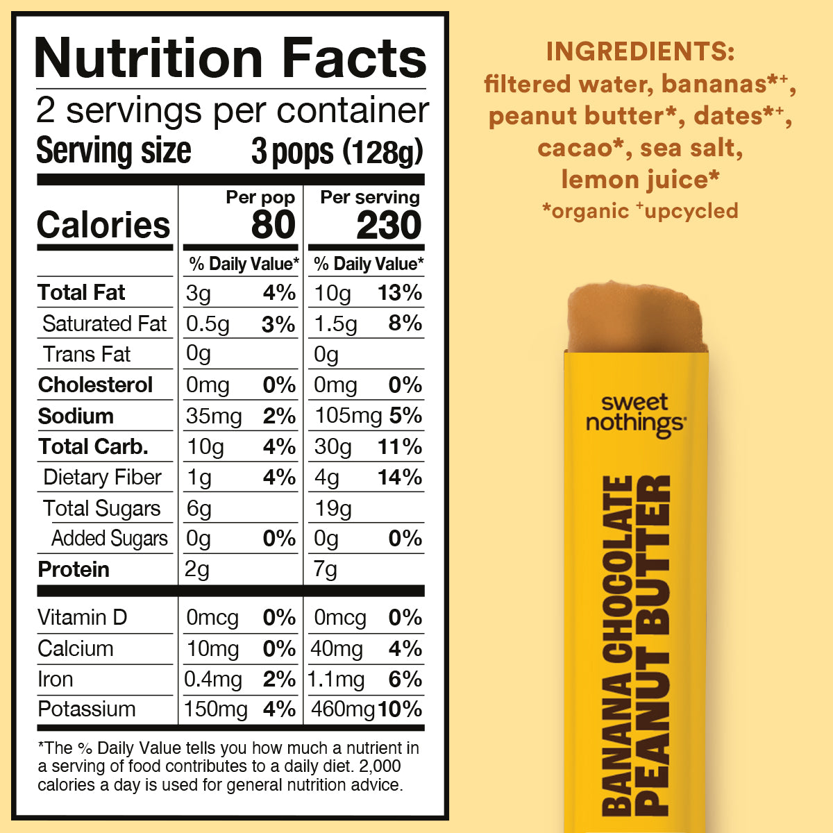 Banana Chocolate Peanut Butter Dessert Pops