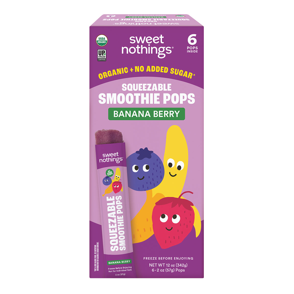 Banana Berry Squeezable Smoothie Pops