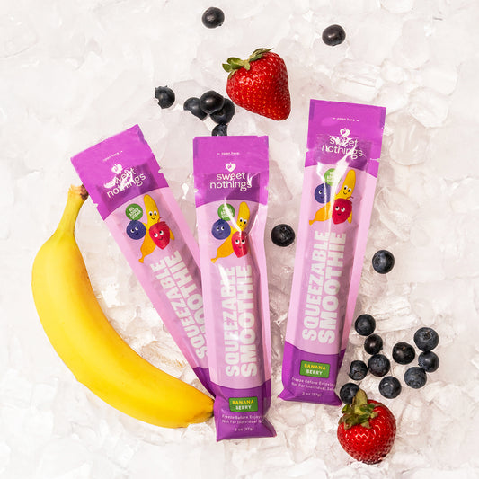 Banana Berry Squeezable Smoothie Pops