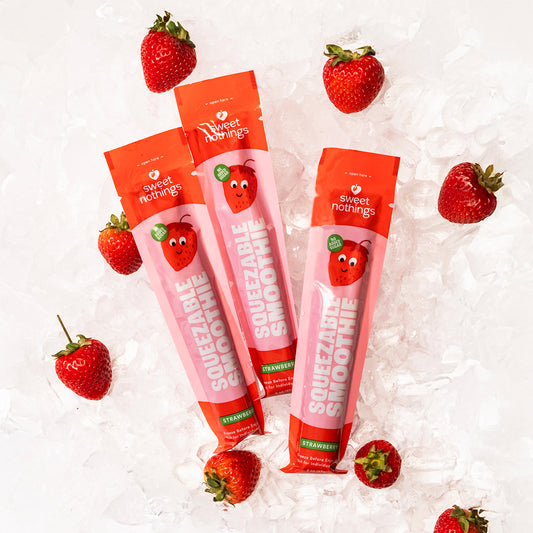 Strawberry Beet Squeezable Smoothie Pops